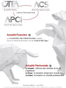 Lettre Patrimoniale - juin 2023